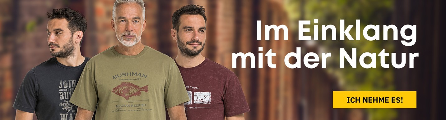 Herren T-Shirts und Tanktops Bushman