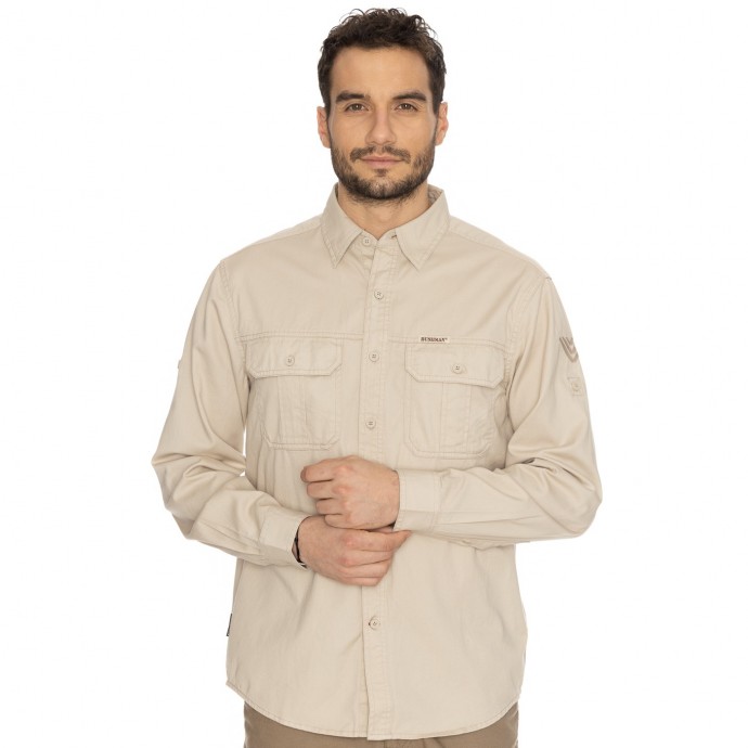 Bushman Hemd Dryden beige L