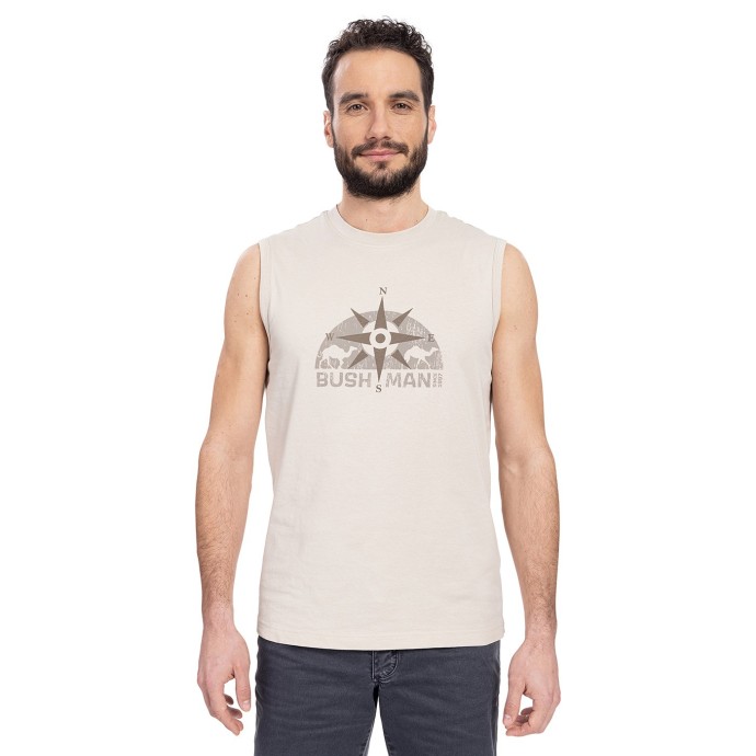 bushman herren Tanktop beige