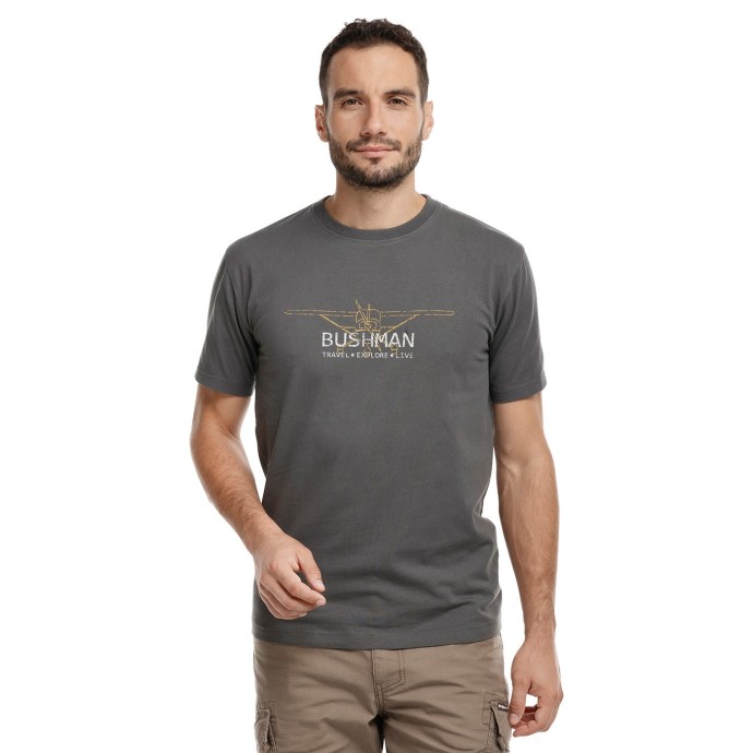 Bushman T-Shirt Snyder dark grey L