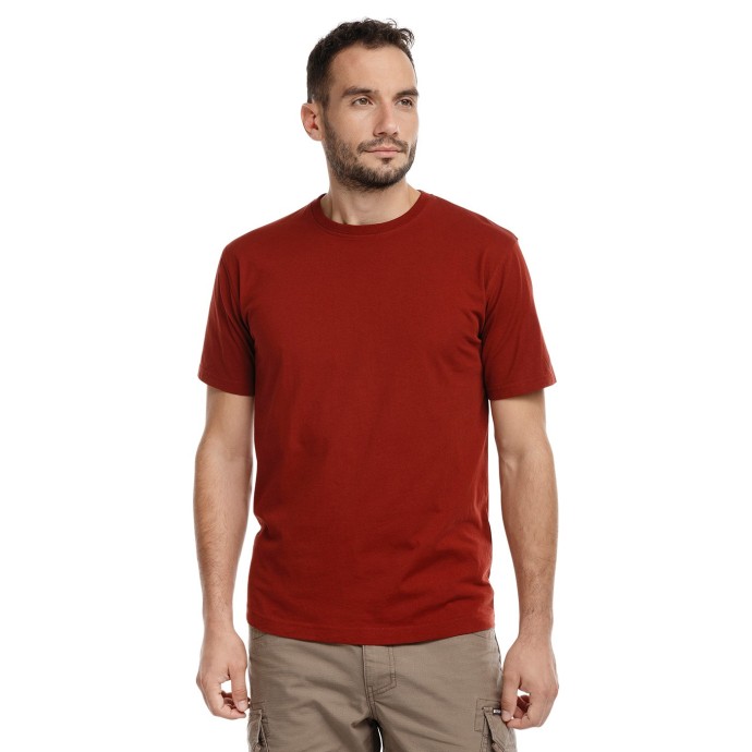 bushman herren Basic-T-Shirts burgund