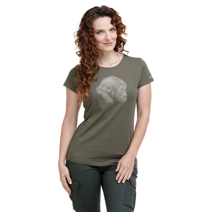 bushman damen T-shirt grün