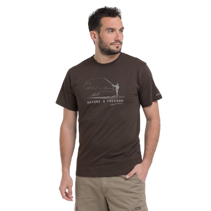 Bushman T-Shirt Matej dark brown L