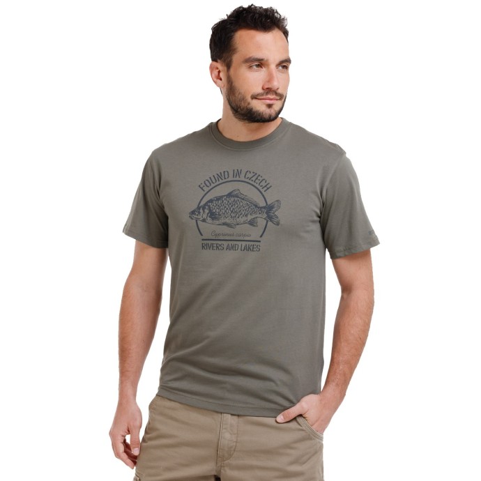 Bushman T-Shirt Karpfen khaki L