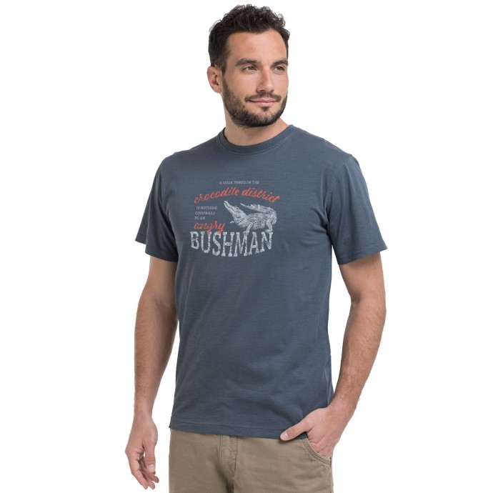 bushman herren T-Shirt dunkelblau