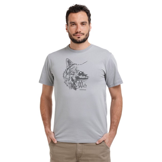 bushman herren T-shirt hellgrau