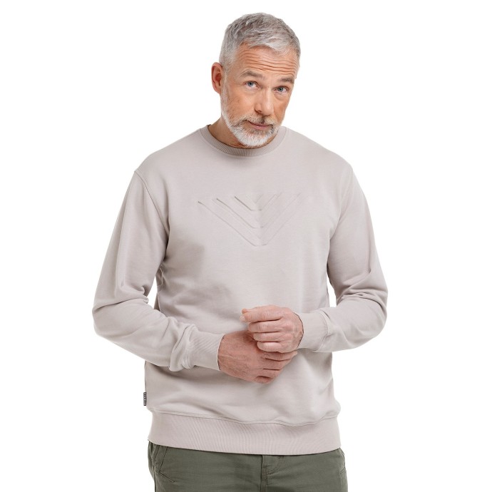 bushman herren Sweatshirt sandbraun
