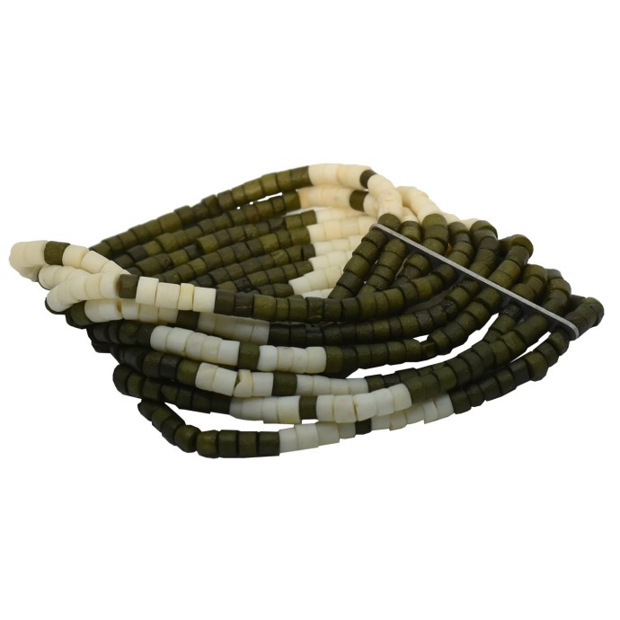 Bushman damen Armband aus Knochenperlen grün