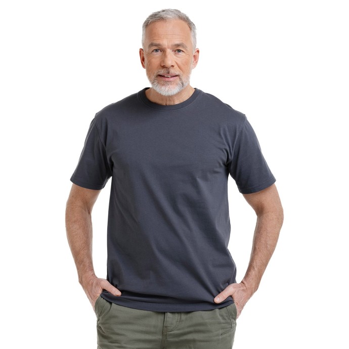 bushman herren Basic-T-Shirts dunklegrau