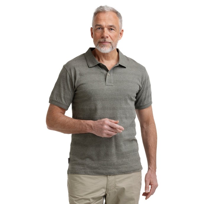 Bushman herren Poloshirt mit Kragen olive