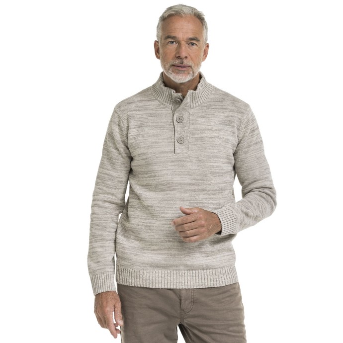 Bushman herren Halfzip Pullover stein