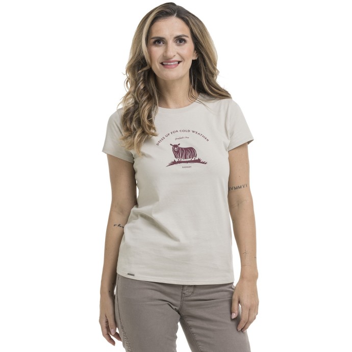 bushman damen T-shirt beige