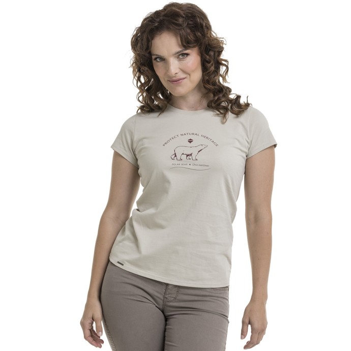 bushman damen T-shirt beige