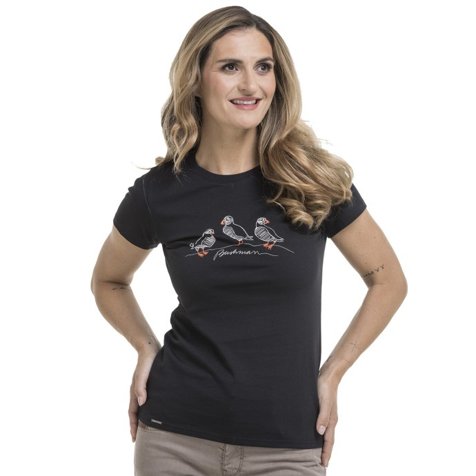 bushman damen T-shirt schwarz