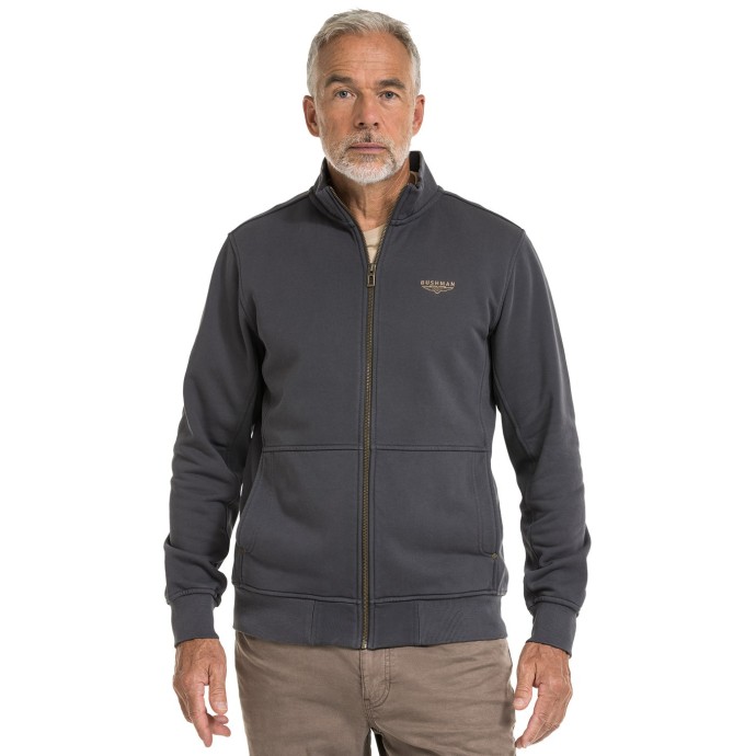 bushman herren Sweatshirt dunkelgrau