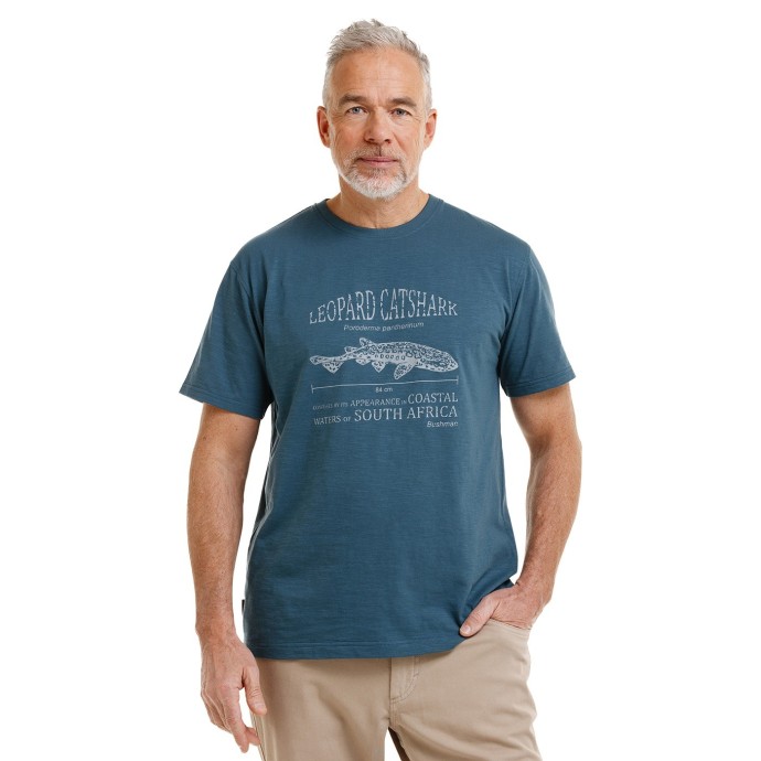 Bushman Herren-T-Shirt KAY, petrolblau