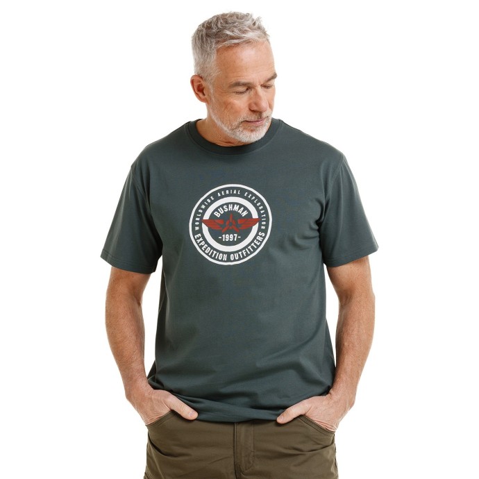 Bushman Herren-T-Shirt MOOR, dunkelgrün