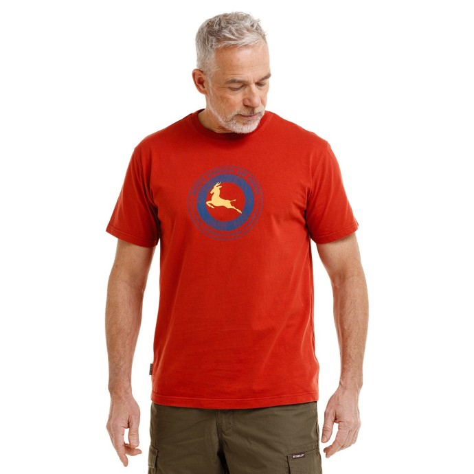 Bushman Herren-T-Shirt MOOR, terracotta