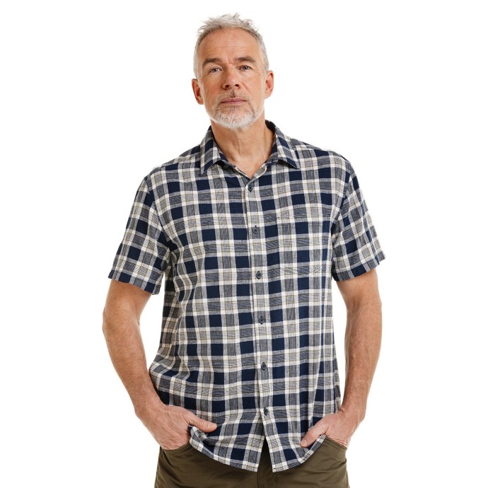 Bushman Herren-Hemd KWAME, dunkelblau