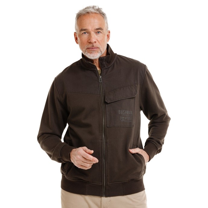 Bushman Herren-Sweatshirt DISSIN, dunkelgrau