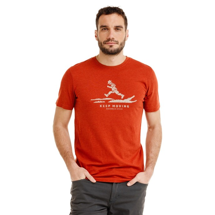 Bushman Herren-T-Shirt LASAL, rot
