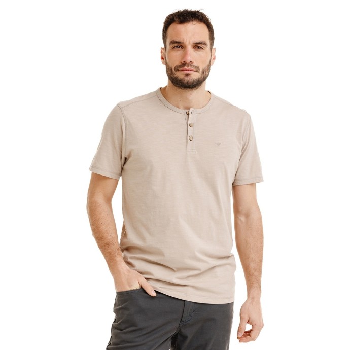 Bushman Henley-T-Shirt YARO für Herren, beige
