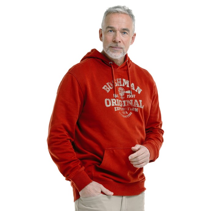 Bushman Herren Sweatshirt Kaderu, rot