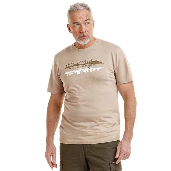 Bushman Herren-T-Shirt stein