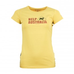 T-Shirt Help Australia W yellow