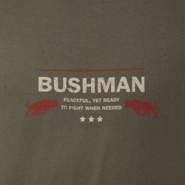 bushman herren T-shirt dunkelkhaki