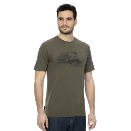 bushman herren T-shirt dunkelgrün