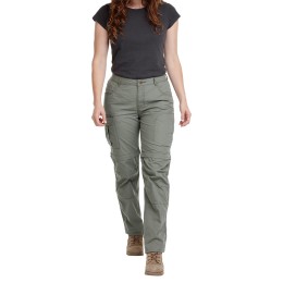 bushman Damen-Cargo-Hosen mit abnehmbaren Hosenbeinen khaki