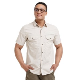 bushman herren Expeditionshemd beige