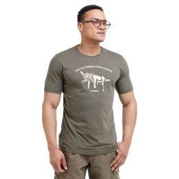 bushman herren T-shirt dunkelkhaki