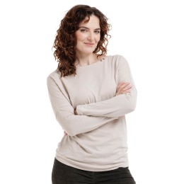 bushman damen T-shirt mit langen Ärmeln beige