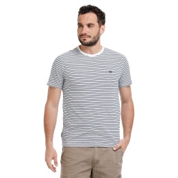 Bushman herren gestreifte T-shirt petrol