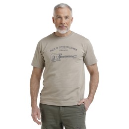 bushman herren T-shirt sandbraun