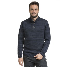 Bushman herren Halfzip Pullover dunkelblau