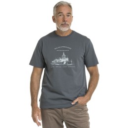 bushman Herren-T-Shirt aus Baumwolle mit Rundhalsausschnitt petrol