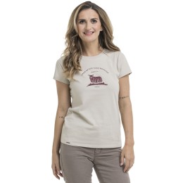 bushman damen T-shirt beige