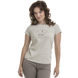 bushman damen T-shirt beige