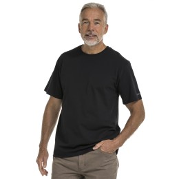 bushman Herren-T-Shirt aus Baumwolle mit Rundhalsausschnitt schwarz