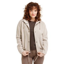 Damen-Hoodie DOUNA, steinfarben
