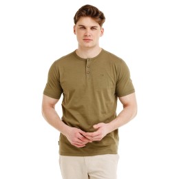 Bushman Henley-T-Shirt YARO für Herren, khaki