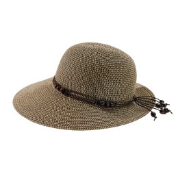 Bushman Leichter Sommerhut aus Papier für Damen mit stilvollen Details sand