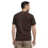 bushman herren T-shirt dunkelbraun