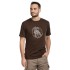 bushman herren T-shirt dunkelbraun