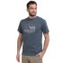 bushman herren T-Shirt dunkelblau