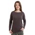 bushman damen T-shirt mit langen Ärmeln dunkelbraun