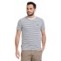 Bushman herren gestreifte T-shirt petrol